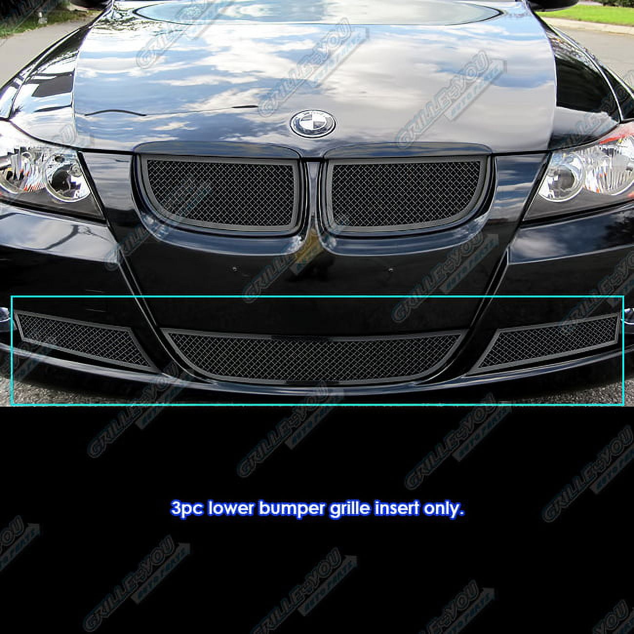 APS Compatible with BMW 325I 330I 2006-2007 Lower Bumper Stainless ...