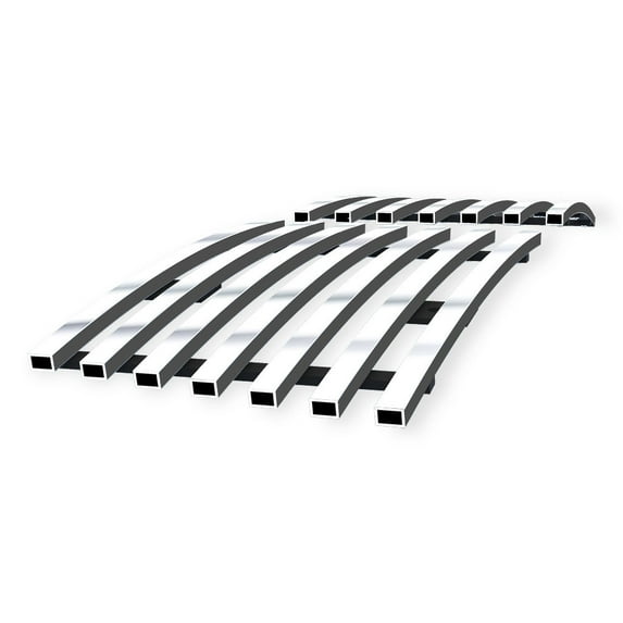 APS Compatible with Cadillac Escalade 2007-2014 Tow Hook Stainless Steel Chrome 8x6 Billet Front Grill Grille Insert A66482C