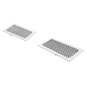 APS Compatible with Cadillac Escalade 2007-2014 Tow Hook Stainless Steel Polished Frame Black Wire Mesh Front Grill Grille Insert A76482C