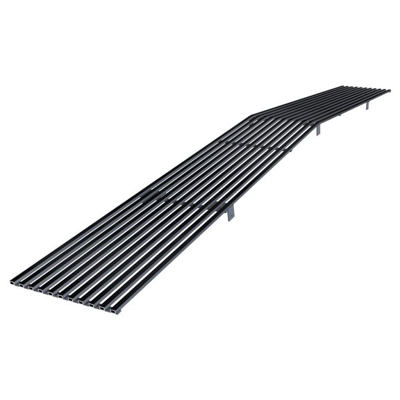 APS Compatible with Chevy Blazer 1991-1994 & 91-93 S-10 Phantom Main Upper Stainless Steel Black 8x6 Horizontal Billet Grille Insert C85232J