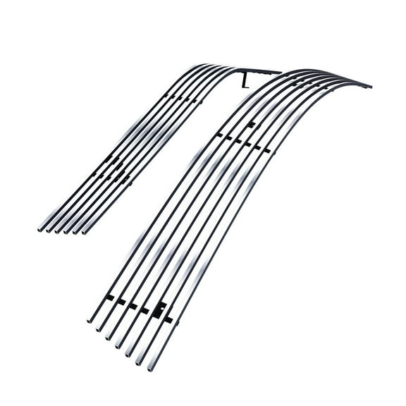 APS Compatible with Chevy Camaro 2014-2015 LS LT with RS Package Bumper Chrome Horizontal Billet Front Grille Grill Insert Combo C61248A