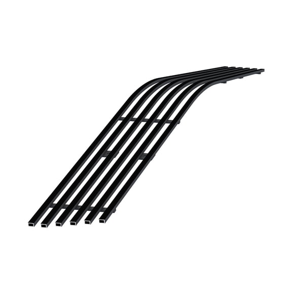 APS Compatible with Chevy Corvette 2006-2010 C6 Z06 Lower Bumper Stainless Steel Black 8x6 Horizontal Billet Front Grill Grille Insert C65768J