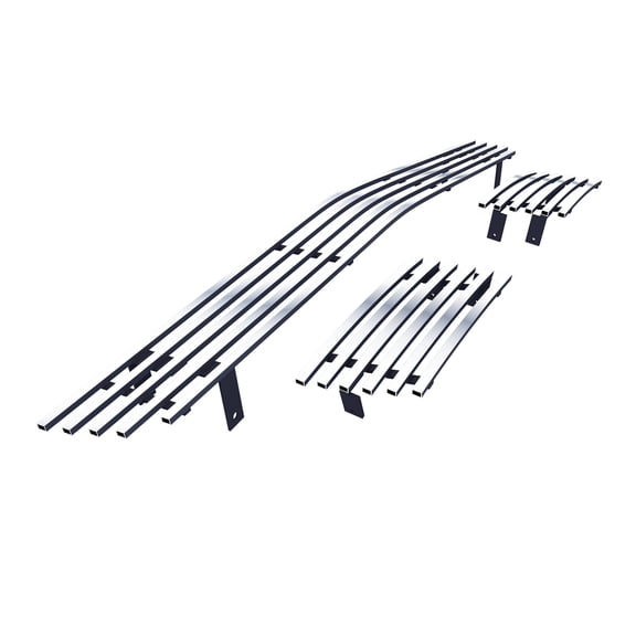 APS Compatible with Chevy Silverado 1500 2003-2006 SS Lower Bumper Chrome Billet Front Grill Grille Insert C87945A