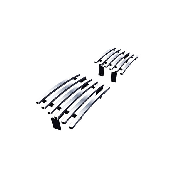 APS Compatible with Chevy Silverado 1500 2003-2006 SS Side PCS Lower Bumper 304 Stainless Steel Chrome Horizontal Billet Grille Insert C85305S