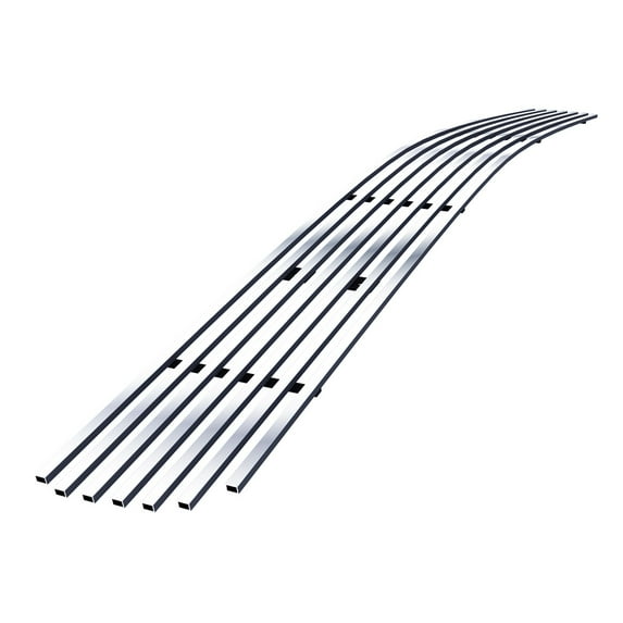APS Compatible with Chevy Silverado 1500 2007-2013 Tow Hook Covered Lower Bumper Chrome Billet Front Grill Grille Insert C65767A
