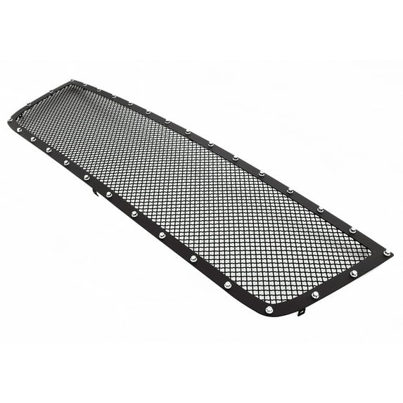 APS Compatible with Chevy Silverado 1500 2500 3500 HD 2005-2006 & 07 Classic Main Upper Stainless Steel Black Mesh Rivet Grille Insert CL6576H
