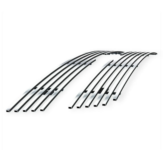 APS Compatible with Chevy Silverado 2500 3500 2001-2002 Main Upper Stainless Steel Chrome 8x6 Billet Front Grill Grille Insert C65702C