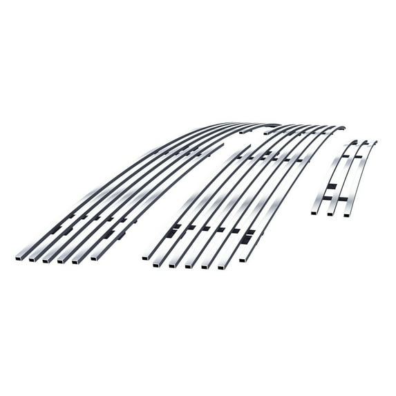 APS Compatible with Chevy Silverado 2500HD 3500 HD 2007-2010 Stainless Steel Chrome 8x6 Billet Grille Insert Combo C67804S