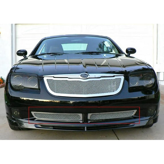 APS Compatible with Chrysler Crossfire 2004-2008 Lower Bumper Stainless Steel Chrome Mesh Front Grill Grille Insert R76526T
