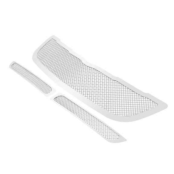 APS Compatible with Chrysler Crossfire 2004-2008 Main Upper Lower Bumper Stainless Steel Chrome Mesh Front Grill Grille Insert Combo R77808T