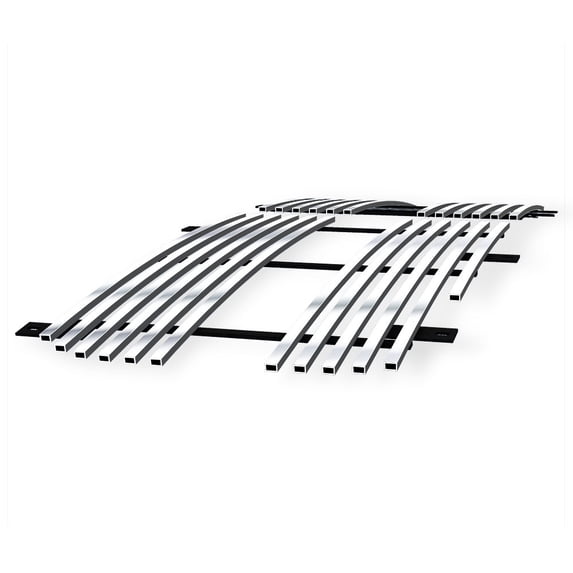APS Compatible with Dodge Dakota 2005-2007 Main Upper Aluminum Chrome Horizontal Billet Grille Insert D85344A
