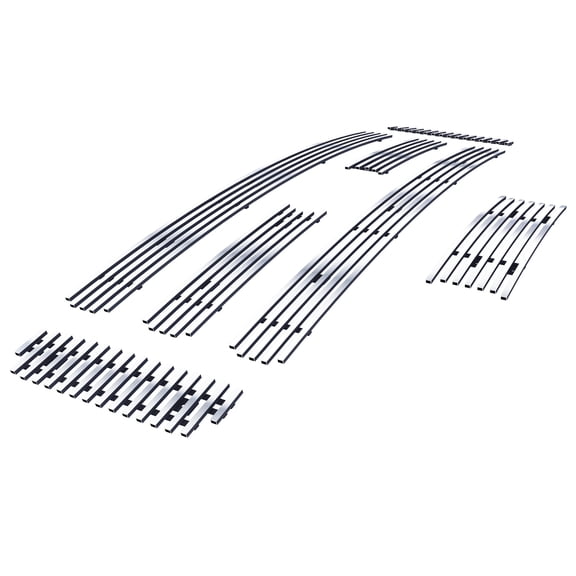 APS Compatible with Ford Excursion F-250 F-350 F-450 F-550 2005-2007 Main Upper Lower Bumper Chrome Billet Front Grill Grille Insert Combo F67881A