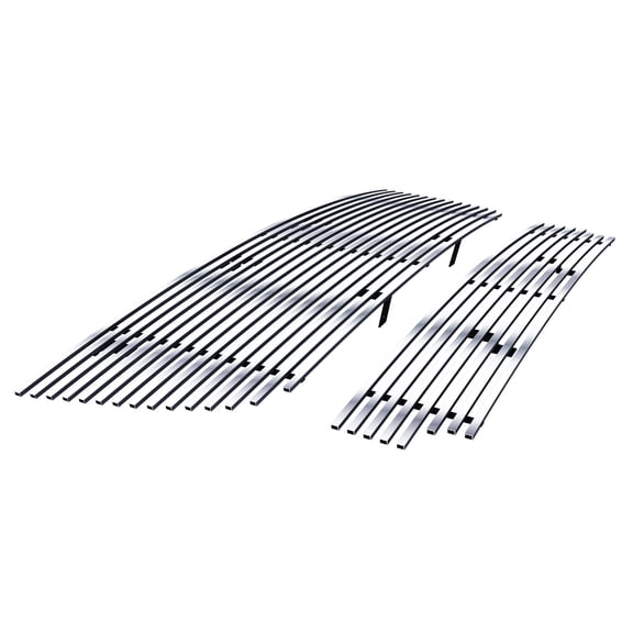 APS Compatible with Ford Expedition 2003-2006 Main Upper Lower Bumper Stainless Steel SS Billet Front Grill Grille Insert Combo F87993A