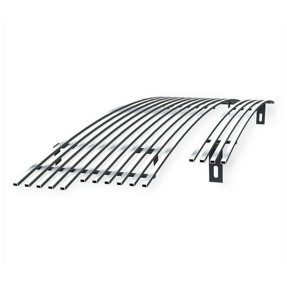 APS Compatible with Ford F-150 1997-1998 2WD Bar Style Stainless Steel Chrome Billet Grille Grill Insert Combo F87952A