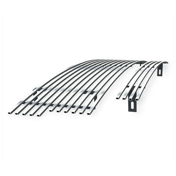 APS Compatible with Ford F-150 1997-1998 2WD Bar Style Stainless Steel Chrome Billet Grille Grill Insert Combo F87952A