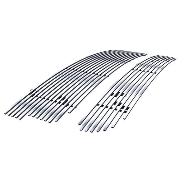 APS Compatible with Ford F-150 1999-2003 Lightning Main Upper Lower Bumper Chrome Billet Front Grill Grille Insert Combo F87932A