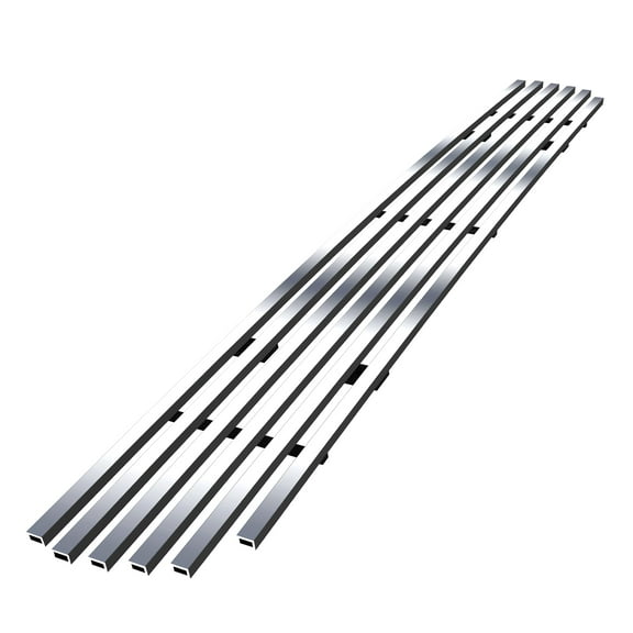 APS Compatible with Ford F-150 2004-2005 Lower Bumper Stainless Steel SS Chrome Billet Front Grill Grille Insert F85351A