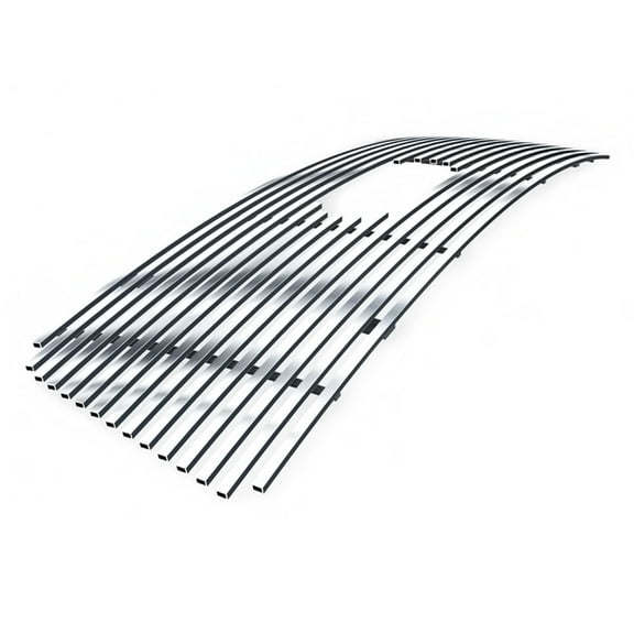 APS Compatible with Ford F-150 2004-2008 Honeycomb Style with Logo Show Main Upper Stainless Steel SS Chrome Billet Front Grill Grille Insert F65727A