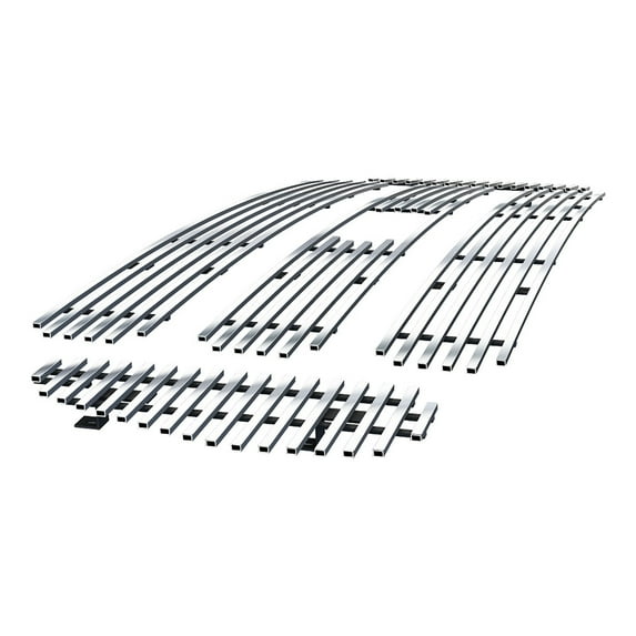 APS Compatible with Ford F-650 F-750 2004-2015 Main Upper Stainless Steel Chrome 8x6 Billet Grille Insert F65800S