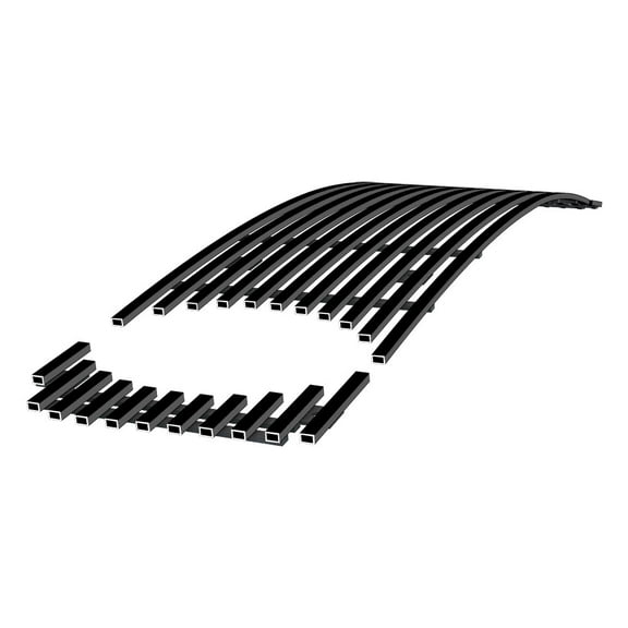 APS Compatible with Ford Mustang 2005-2009 GT V8 Main Upper Stainless Steel SS Black Billet Front Grill Grille Insert F66013H