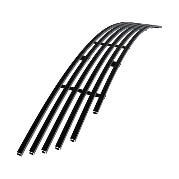 APS Compatible with Ford Mustang 2010-2012 V6 Lower Bumper Stainless Steel SS Black Billet Front Grill Grille Insert F66655H