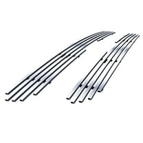 APS Chrome Billet Grille Insert For 2011-2014 Chrysler 200 - Main Upper, Bolt-Over Style