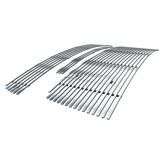 APS Compatible with GMC Sierra 1500 2007-2013 New Body & Denali 07-10 Stainless Steel SS Chrome Horizontal Billet Grille Grill Combo G67743A