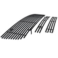 thumbnail image 1 of APS Compatible with GMC Sierra 1500 2500HD 3500 2003-2006 & 07 Classic Stainless Steel Black 8x6 Horizontal Billet Grille Insert Combo G87978J, 1 of 7