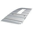 thumbnail image 1 of APS Compatible with GMC Sierra 2500HD 3500HD 2007-2010 with Logo Show Main Upper Stainless Steel SS Chrome Billet Front Grill Grille Insert G66516A, 1 of 7