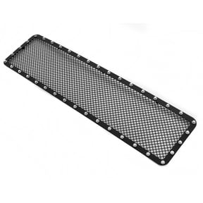 APS Compatible with Hummer H2 2003-2007 Main Upper Stainless Steel Black Mesh Rivet Studs Front Grill Grille Insert CL6579H