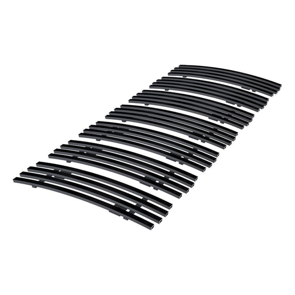 APS Compatible with Jeep Liberty 2008-2012 Main Upper Stainless Steel Black 8x6 Vertical Billet Front Grill Grille Insert J65551J