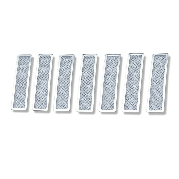 APS Compatible with Jeep Liberty 2008-2012 Main Upper Stainless Steel Chrome Mesh Front Grill Grille Insert J75551T