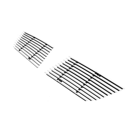 APS Compatible with Mazda Mazda 6 2009-2010 Fog light Cover Aluminum Chrome Polished Horizontal Billet Front Grill Grille Insert M65160A