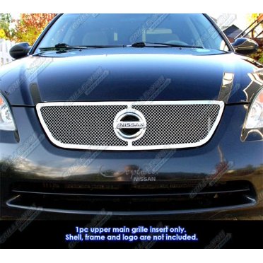 Front Black W/ Chrome Bumper Grille For 2016-2018 Nissan Altima Sedan