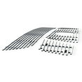 thumbnail image 1 of APS Compatible with Nissan Armada 2008-2015 Logo Show Stainless Steel Chrome 8x6 Billet Grille Insert Combo N67779S, 1 of 7