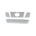 thumbnail image 1 of APS Compatible with Nissan Armada 2008-2015 Logo Show Main Upper Lower Bumper Stainless Steel Chrome Mesh Front Grill Grille Insert Combo N77779T, 1 of 3