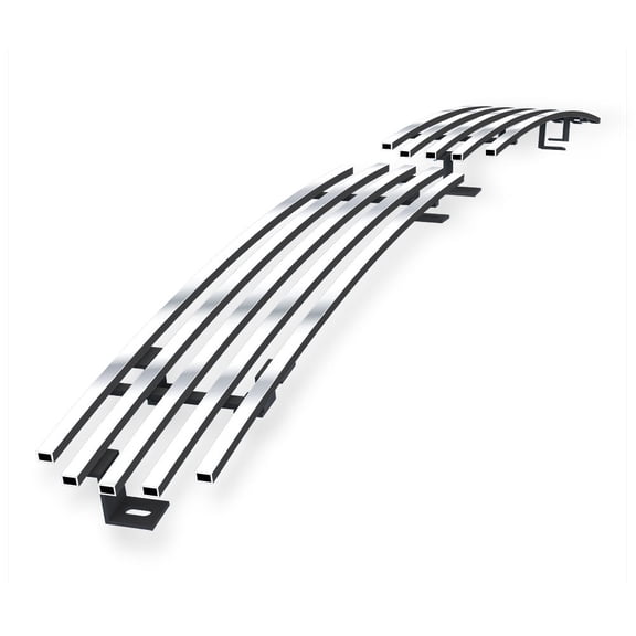 APS Compatible with Nissan Hardbody Pickup 1995-1997 Lower Bumper Stainless Steel Chrome 8x6 Billet Front Grill Grille Insert N85117C