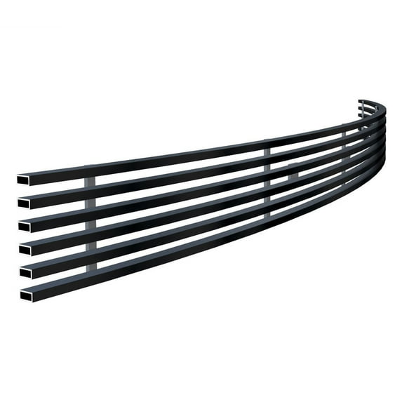 APS Compatible with Nissan Maxima 2005-2006 Lower Bumper Stainless Steel SS Black Billet Front Grill Grille Insert N65409H