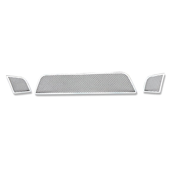 APS Compatible with Saturn Sky 2007-2009 Red Line Lower Bumper Stainless Steel Chrome Mesh Front Grill Grille Insert S77620T