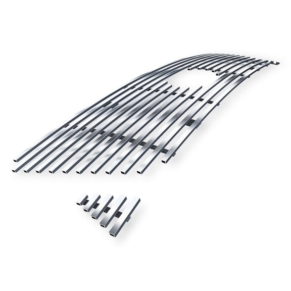 APS Compatible with Toyota Tacoma 2005-2010 Main Upper Stainless Steel Chrome 8x6 Billet Front Grill Grille Insert T66456C