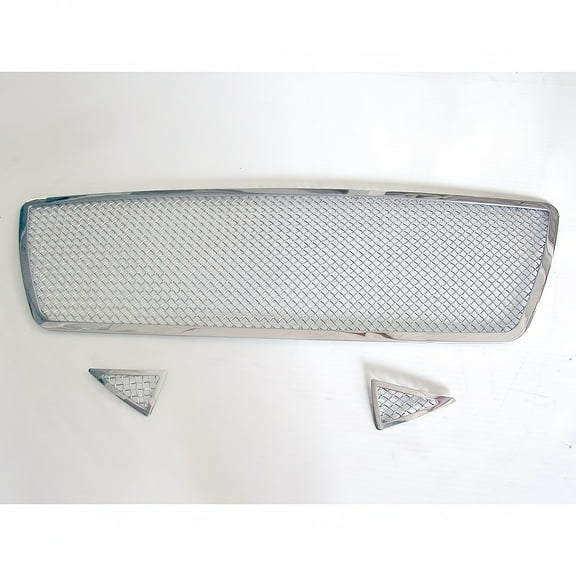 APS Compatible with Toyota Tacoma 2005-2010 Main Upper Stainless Steel Chrome Mesh Front Grill Grille Insert T76456T