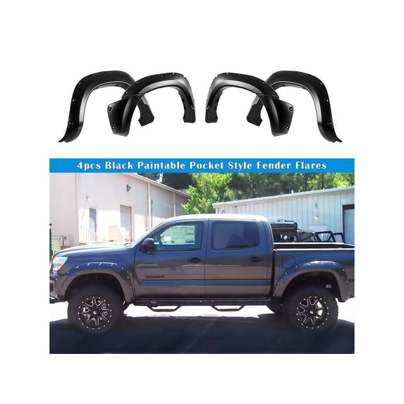 APS Fender Flares Fits 2005-2011 Toyota Tacoma 6'2" Bed