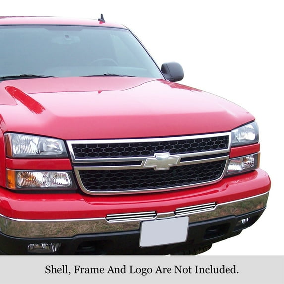 APS Horizontal Stainless Steel Billet Grille 2003-2006 Chevy Silverado 1500