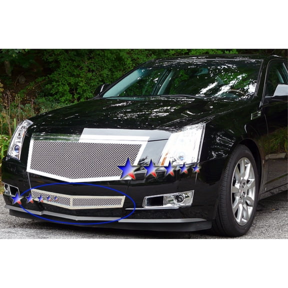 APS Mesh Grille Stainless Steel Black 2008-2013 Cadillac CTS, 1.8 mm