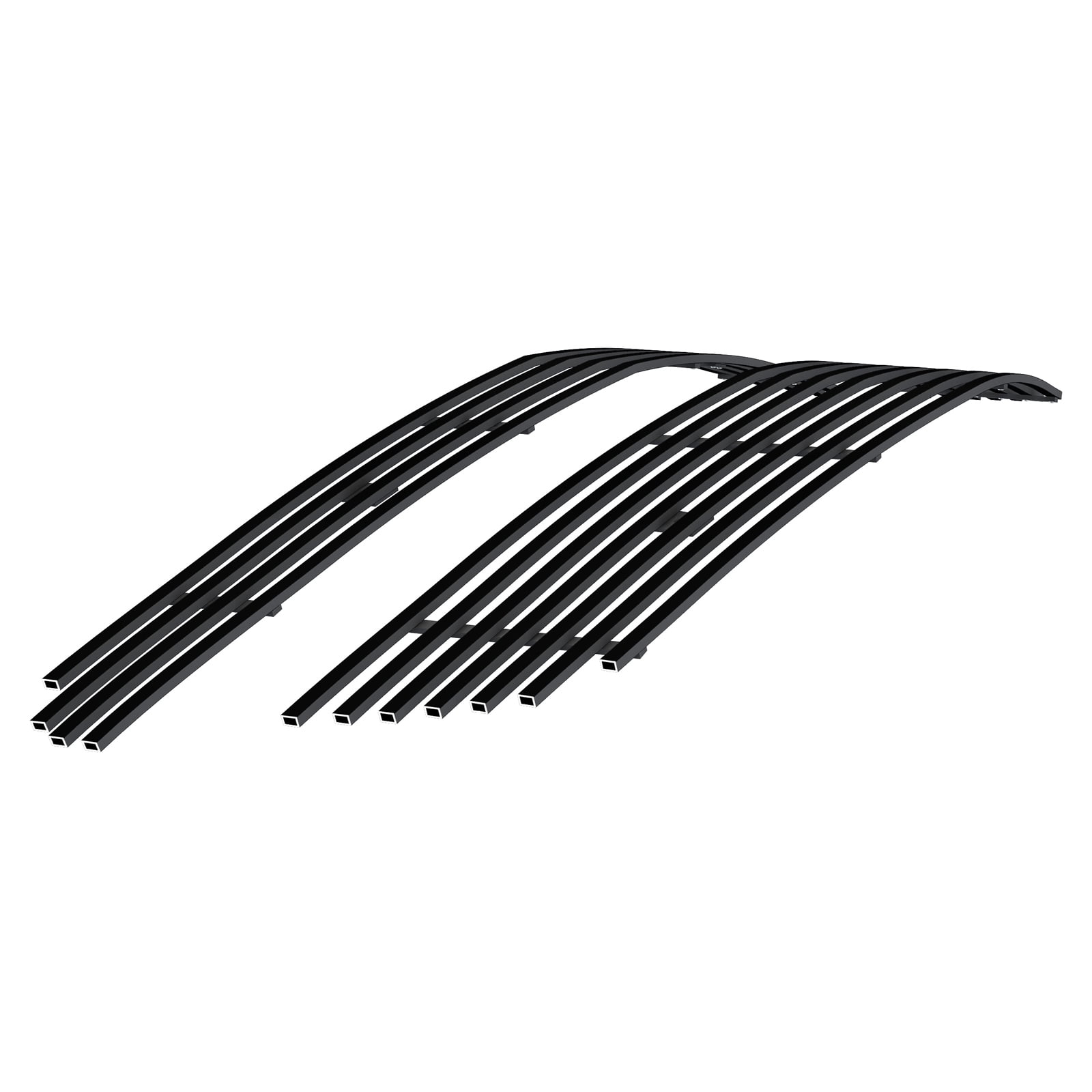 APS Premium Stainless Steel Black 8x6 Horizontal Billet Grille ...