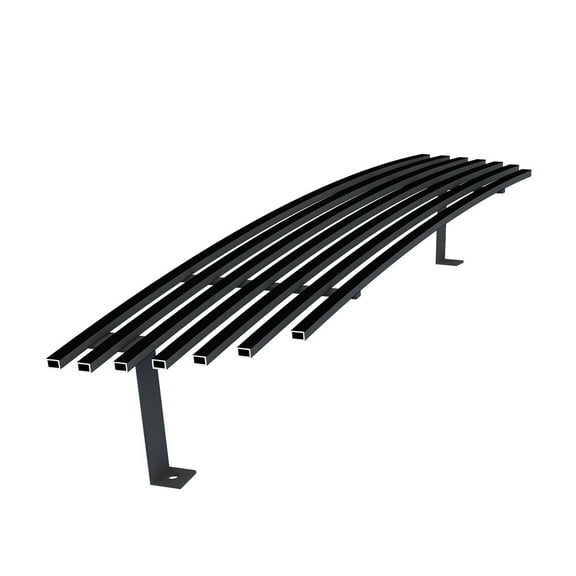 APS Compatible with Ford Ranger 2001-2003 2WD Lower Bumper Stainless Steel Black 8x6 Horizontal Billet Front Grill Grille Insert F85435J