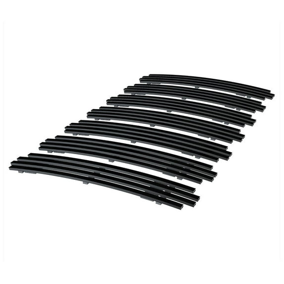 APS Compatible with Jeep Wrangler JK 2007-2018 Main Upper Stainless Steel Black 8x6 Vertical Billet Front Grill Grille Insert J66539J