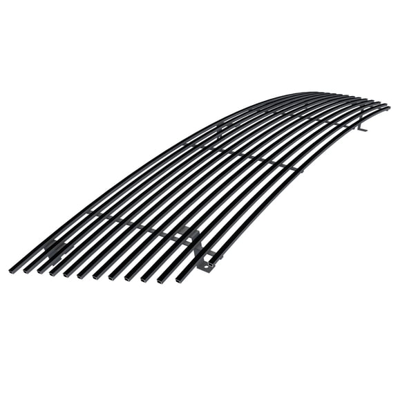 APS Premium Stainless Steel Black 8x6 Horizontal Billet Grille Insert Compatible with Ford Econoline Van 1992-2007 Main Upper N19-J02058F