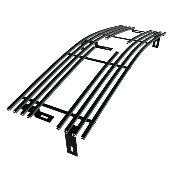 APS Premium Stainless Steel Black Horizontal Billet Grille Compatible with Chevy Blazer 1998-2005 & 98-04 S-10 Horizontal Bar Main Upper N19-J44058C