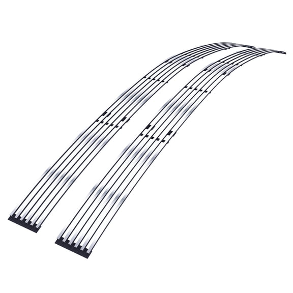 APS Premium Stainless Steel Chrome 8x6 Billet Grille Compatible with Chevy C K Pickup Blazer Suburban Tahoe 1994-1999 Phantom Style Main Upper N19-S11258C